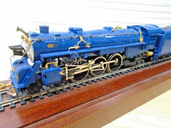 Franklin Mint-Mantua HO B&O Royal Blue Loco 4-6-2 & 12 Whl Tnder Runs+Brass Trim