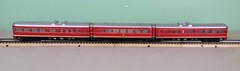 Scarce Marklin 3025 3-Unit Railcar. HO, Die Cast Metal, w/ OB