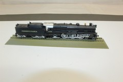 Vintage Model Train Engine With Tender PRRK4 231 Steam #6498, N Scale On Base