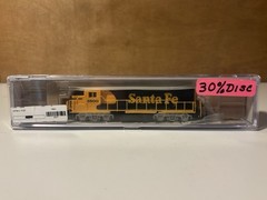 Life-Like 7843 ATSF Santa FE Gp38 Diesel Locomotive 3500 N Scale