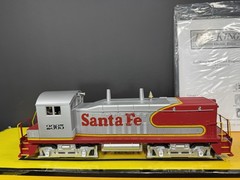 MTH 30-20018-1 & -3 Santa Fe Warbonnet NW-2 switcher & calf unit PS 2.0 EX