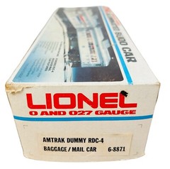 LIONEL ILLUMINATED BUDD CAR AMTRACK DUMMY RDC-4 BAGGAGE MAIL 6-8871 IN BOX O O27