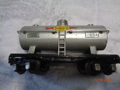 Lionel Vintage Pre War (1937-41) # 1668 Black Steam Loco, #1689T Tender & 3 Cars