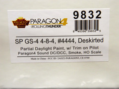 HO, BLI #9832,SP GS-4#4444,new run,,brand new,DC/DCC,snd,smoke,factory new