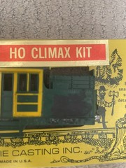 Roundhouse Products HO Gauge Climax Locomotive Kit Unassembled Paint Scratched