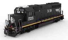 Rapido ~ HO Scale ~ EMD GP40R ~ Illinois Central #3108 ~ DC/DCC/Sound ~ 40552