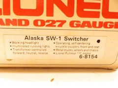 LIONEL TRAINS MPC 8154 ALASKA SW-1 DIESEL SWITCHER – NEW 0/027- B24