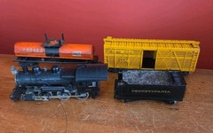 Gem Olympia Train Pennsylvania R R 2-6-0 Ho + 2 Extra Carriages As Is Untested