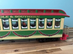 Bachmann Christmas G Gauge Locomotive Trolley Street Car North Pole & Southern