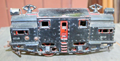Ives Prewar O Gauge #3218 Electric Locomotive Black Cast Iron b2