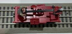 MTH RAIL KING 125 RED OPERATING “Bump & Go”HAND CAR. O/O-27 TESTED EXC COND