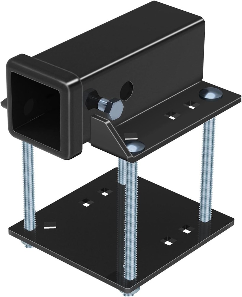 Bolt-On RV Hitch Receiver – 2″ Adapter for 3-4″ Camper Beams, 200lbs Reinforced
