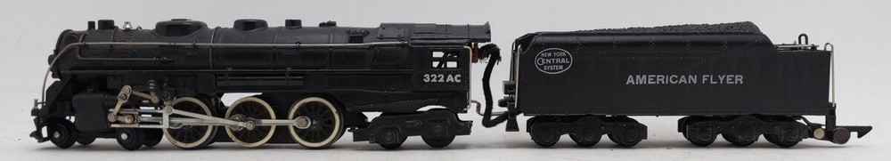 American Flyer 322AC Vintage S NYC Hudson 4-6-4 Steam Locomotive & Tender