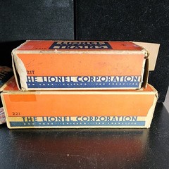 Vtg Lionel 221 New York Central O27 Gauge Steam Locomotive & 221T Tender XS195