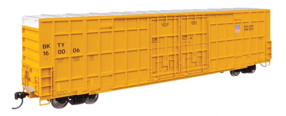 3124 Walthers HO 60′ High Cube Plate F Horizontal Post Boxcar UP BKTY #160148
