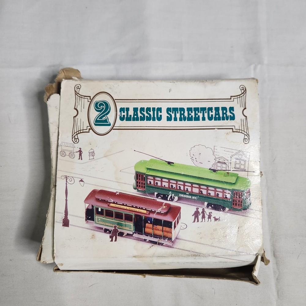 2 Classic Streetcars HO Scale Desire St. Powell Mason St. San Francisco Railway