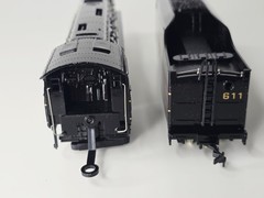 Bachmann – Ho – Norfolk & Western Class J 611 Loco #41-0657-A4 – Needs Repair