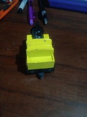 VINTAGE STEAM TRAIN LOCOMOTIVE ENGINE No. 0104 PULL BACK Weak And Paintchips.