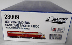 RAPIDO HO Scale E-8-A Early Maroon Paint Scheme NEW #1800 CANADIAN PACIFIC