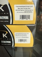 k line o scale Central City Of New Orleans 18 Inch Aluminum Passenger Lot 2