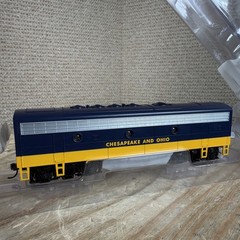 Bachmann Ho Scale 63808 Chesapeake & Ohio F7 B Diesel Locomotive C&O