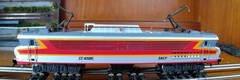 Jouef 8436M HO gauge SNCF CC 6500 electric loco in silver/red livery