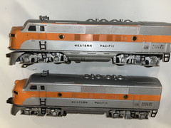 Lionel Postar 2355 Western Pacific F-3 AA Units – Tested, Runs Great.