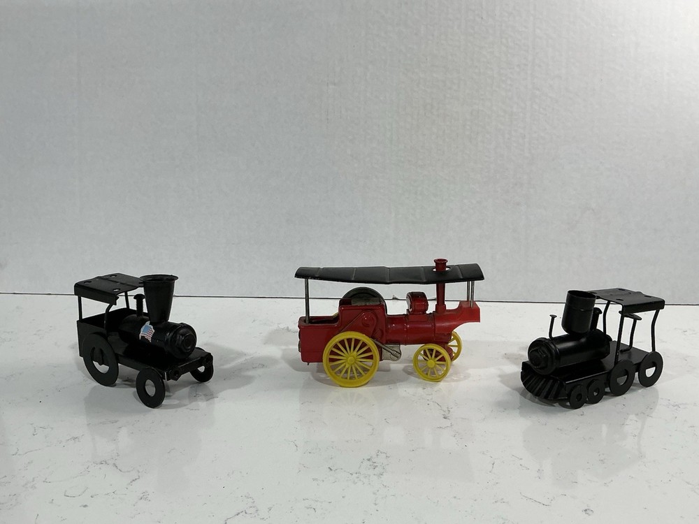 Vintage Hong Kong Toy Train Locomotive Lot 3 Railroad Engines