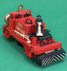 Lionel Postwar O Gauge No 52 Operating Fire Fighting Car Motorized Unit – Tested