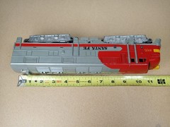 Marx 1095 O Gauge Model Railroad Santa Fe Diesel Locomotive Engine WORKING!