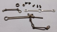 AMERICAN FLYER 310 312 PRR K5 SIDE RODS LINKAGE BUSHING ORIG SCREWS RIGHT SIDE
