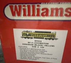 Williams O Gauge 3 Rail Virginian Rectifier Freight Electric Loco Black Yellow