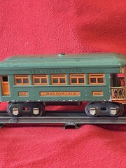 Lionel Gauge O Elect engine 253 With Cars 608 And two 607 Cars