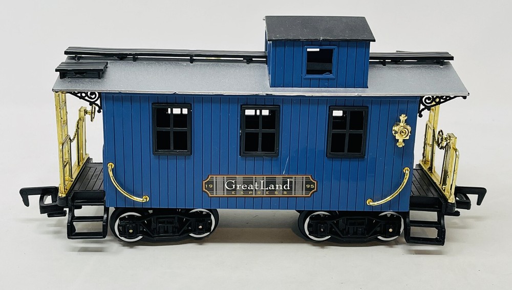 1995 New Bright Greatland Express Replacement Train G Gauge Blue Caboose