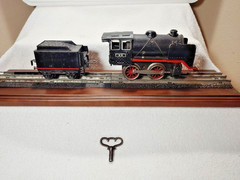 K.B.N. Karl Bub O Gauge 0-4-0 Pre War Clockwork Windup Steam Locomotive & Tender