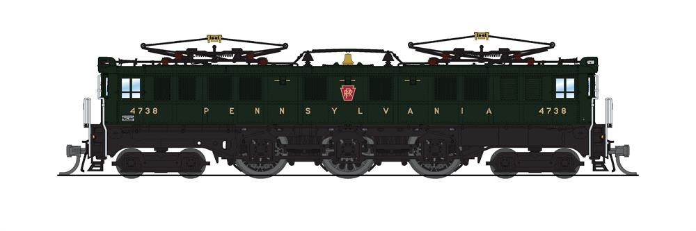 Broadway Limited 3956 N PRR P5a Boxcab Freight Type with Sound/DC/DCC #4738