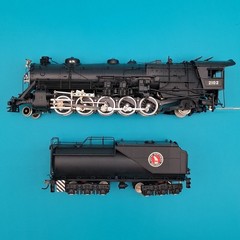 PFM Tenshodo BRASS 2-10-2 Class Q-1 Great Northern Locomotive & Tender HO Gauge