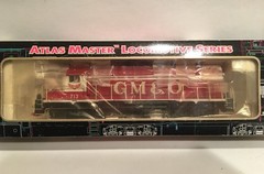 HO Atlas 8971 Gulf Mobile & Ohio GP38 Powered Diesel Locomotive GM&O GMO #713