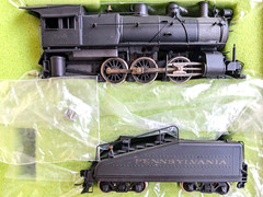 L@@@K! OVERLAND BRASS PRR CLASS B-6 0-6-0 HO *CUSTOM-PAINT *HEADLAMP *CAN MOTOR!