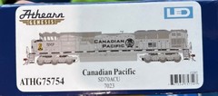 CP SD70ACU CANADIAN PACIFIC ATHEARN GENESIS HERITAGE #7023 GRAY USA FLAG LED HO
