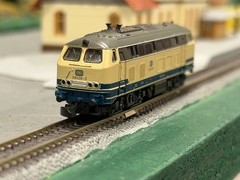 Marklin Z Scale 8878 DB Class 218 Diesel Loco Ocean Blue Cream