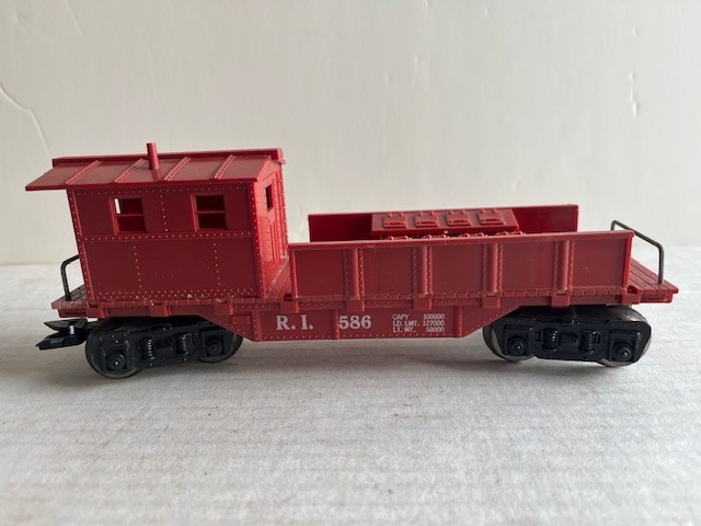 MARX 586 – O Gauge – Red WORK CABOOSE – RI 586 – Nice!