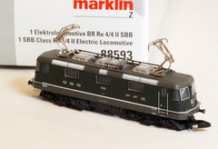 88593 Marklin Z-scale Swiss SBB Electric Locomotive Re 4/4 II Coreless Motor
