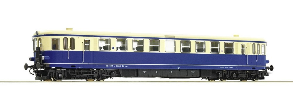 ROCO 73146 Diesel Railcar OBB 5042.03 Blue And Beige Livery, DCC