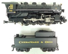 Used Lionel 6-28081 C&O 0-8-0 Yard Goat #75 w/TMCC & Box