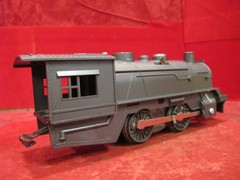 Marx O Train SCARCE GUNMETAL GRAY Clockwork Windup Locomotive Engine ~NO KEY