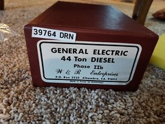 W & R Ho Scale General Electric 44 Ton Diesel Phase IIB