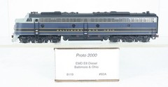 HO Proto 2000 8119 Baltimore & Ohio E8 Diesel W/ Ajin Drive System #92A