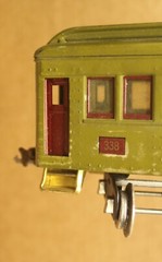 Lionel 338 Observation Car Olive Green With Original Box Standard Gauge
