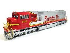 Overland OMI AT&SF EMD SD75M Atchison Topeka & Santa Fe #200 HO Brass #6145.1